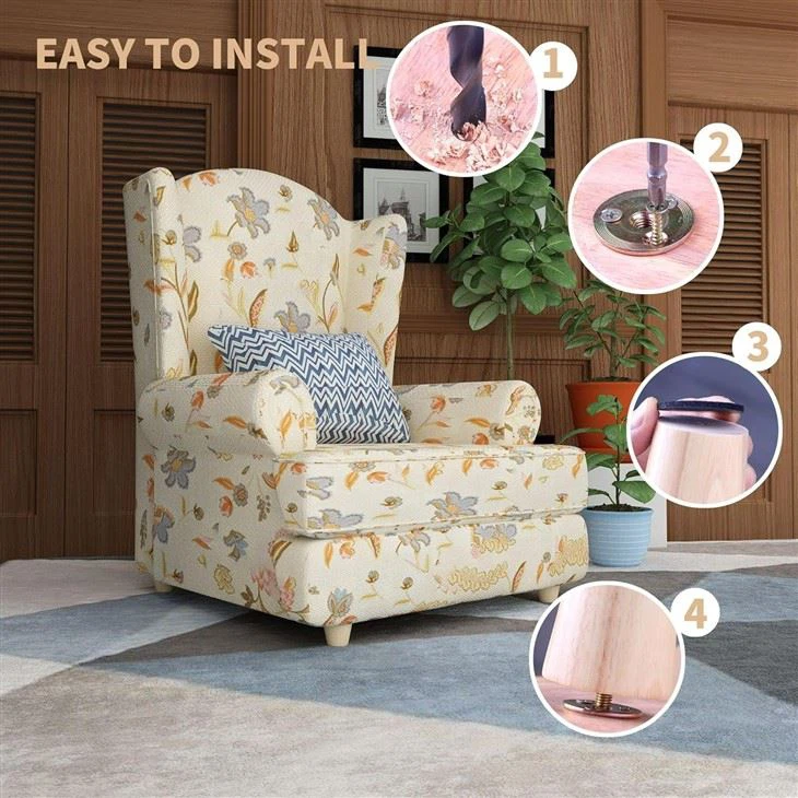 5 Inch Round Solid Furniture Legs