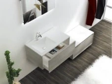 White Oak Bathroom Vanity Combo suppliers